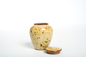 Inge Nielsen, Yellow Salt Glaze Jar, 300 ml