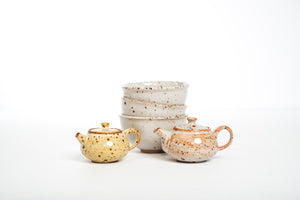 Inge Nielsen, Shino Glaze Bowl Set, 300 ml each